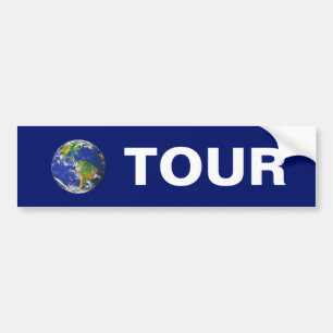 World Tour on Blue Bumpersticker
