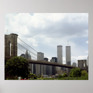 World Trade Center, Brooklyn Bridge, New York Poster