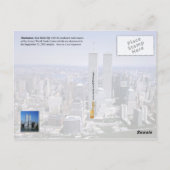 World Trade Center en NYC skyline Briefkaart (Achterkant)
