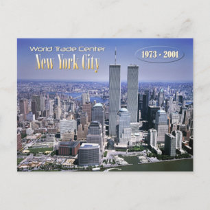 World Trade Center en NYC skyline Briefkaart