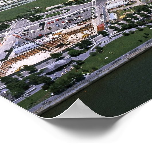 World Trade Center en NYC skyline Poster (Hoek)