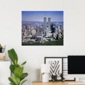 World Trade Center en NYC skyline Poster (Thuiskantoor)