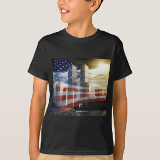 World Trade Center met vlag T-shirt