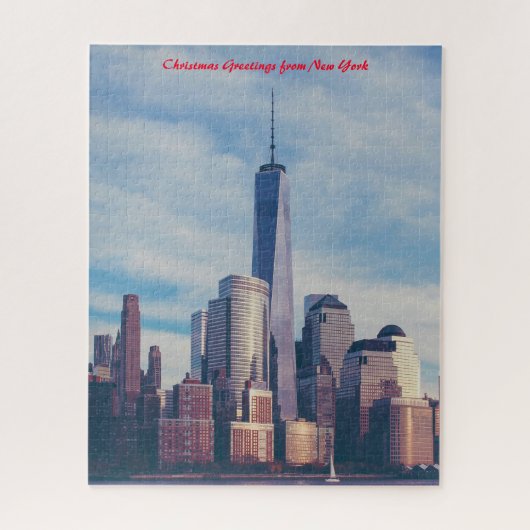 World Trade Center New York.kerstcadeautjes Legpuzzel (Verticaal)