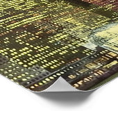 World Trade Center NYC om 's nachts Poster (Hoek)