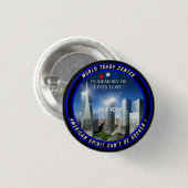 World Trade Center Ronde Button 3,2 Cm (Voorkant /achterkant)