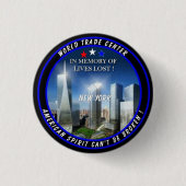 World Trade Center Ronde Button 3,2 Cm (Voorkant)