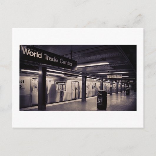 World Trade Center Subway Station - NYC Briefkaart (Voorkant)