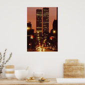 World Trade Center te Dusk Poster (Keuken)