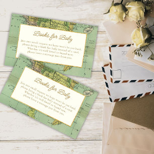  World Travel Baby shower Boeken voor Baby Informatiekaartje