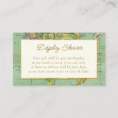 World Travel Baby shower Display Douche Informatiekaartje (Voorkant)