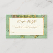  World Travel Baby shower Luier Raffle Informatiekaartje (Voorkant)