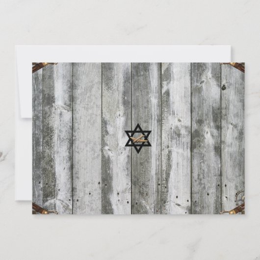  World Travel Bar/BBT Mitzvah-uitnodigingen Kaart (Achterkant)