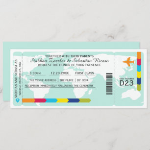 World Travel Boarding Pass Weddenschap Ticket Kaart