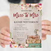 World Travel Bruids Douche Uitnodiging