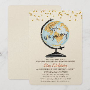 World Travel Bruids Douche Uitnodiging