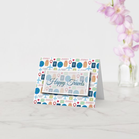 World Travel Folded Kaart (Orchidee)