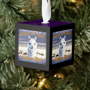 World Travel Lover - Grappige Alpaca tas Decoratie