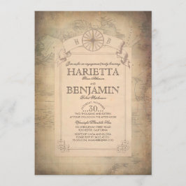  World Travel Map Engagement Party Kaart