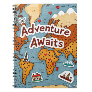 World Travel Map met offerte Notitieboek