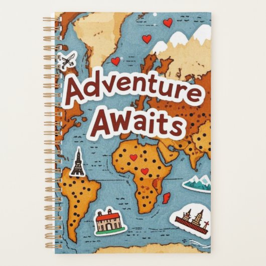 World Travel Map met offerte Planner (Voorkant)