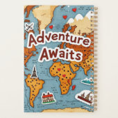 World Travel Map met offerte Planner (Achterkant)