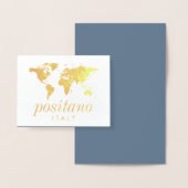 World Travel Map Tafelnaam Kaarten REAL FOLIE (Display)