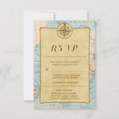  World Travel Map Wedding RSVP (Voorkant)