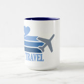 World Travel mug - kies stijl en kleur Mok (Midden)