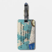 World Travel Papers, maps & Compass Bagagelabel (Achterkant verticaal)