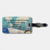 World Travel Papers, maps & Compass Bagagelabel (Achterkant horizontaal)