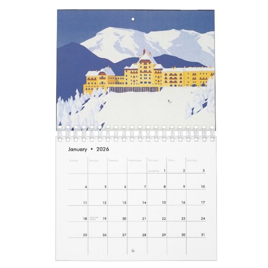  World Travel Posters Calendar Kalender (Jan 2026)