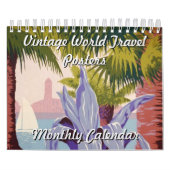  World Travel Posters Calendar Kalender (Hoes)