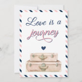 World Travel Verloving Suitcase Adventure Navy Kaart (Achterkant)