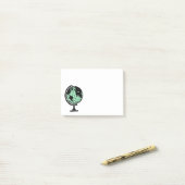 World Travel  Wereldbol Post-it® Notes (Op bureau)
