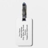 World Traveler,  Briefkaart Style Bagagelabel (Achterkant verticaal)