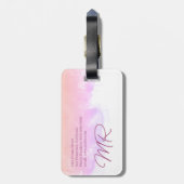 World Traveler Dusty Roos Map Name Bagagelabel (Achterkant verticaal)