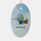 World Traveler, klaar voor gebruik Keramisch Ornament (Rechts)