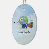 World Traveler, klaar voor gebruik Keramisch Ornament (Links)