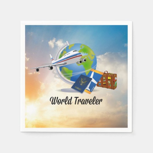 World Traveler, klaar voor gebruik Servet (Voorkant)