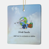 World Traveler, klaar voor gebruik, Sjabloon Keramisch Ornament (Links)