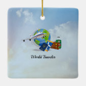World Traveler, klaar voor gebruik, Sjabloon Keramisch Ornament (Achterkant)