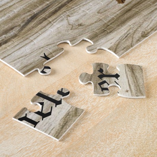  World Traveler Map Cadeau voor hem Legpuzzel (Zijkant)