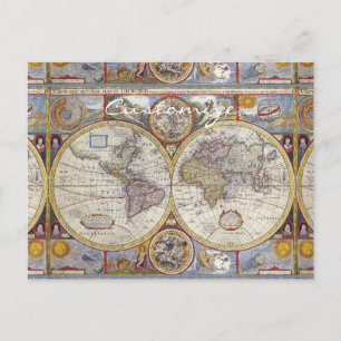 World Traveler  Map Thunder_Cove Briefkaart