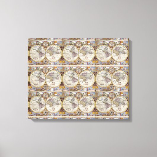 World Traveler Map Thunder_Cove Canvas Afdruk (Voorkant)