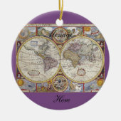 World Traveler  Map Thunder_Cove Keramisch Ornament (Voorkant)