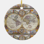 World Traveler  Map Thunder_Cove Keramisch Ornament (Achterkant)