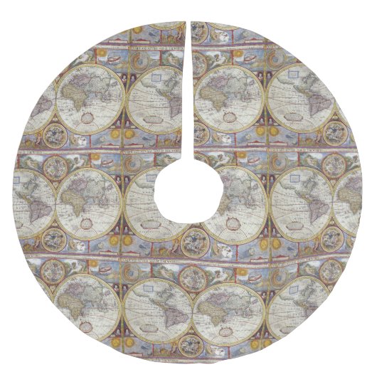 World Traveler  Map Thunder_Cove Kerstboom Rok (Voorkant)