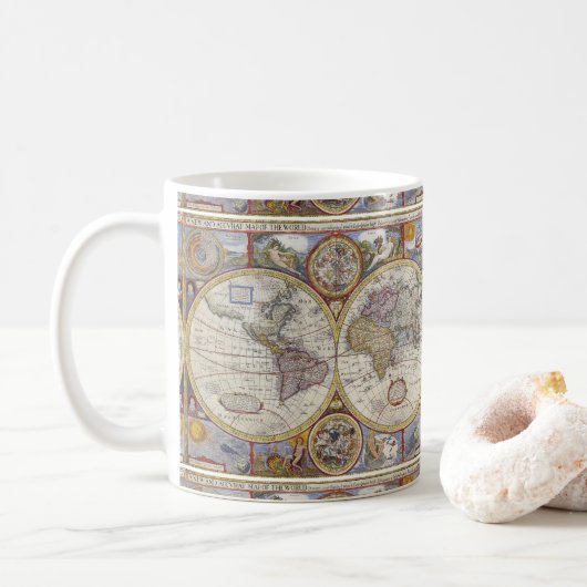 World Traveler Map Thunder_Cove Koffiemok (Met donut)
