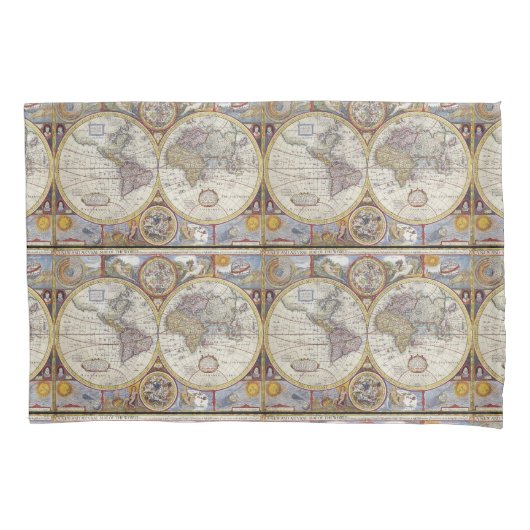 World Traveler  Map Thunder_Cove Kussensloop (Voorkant)